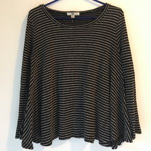 Black and white striped Ya Los Angeles sweater, M